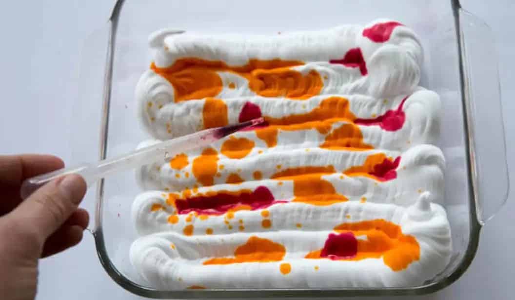 Shaving Cream Marble Art