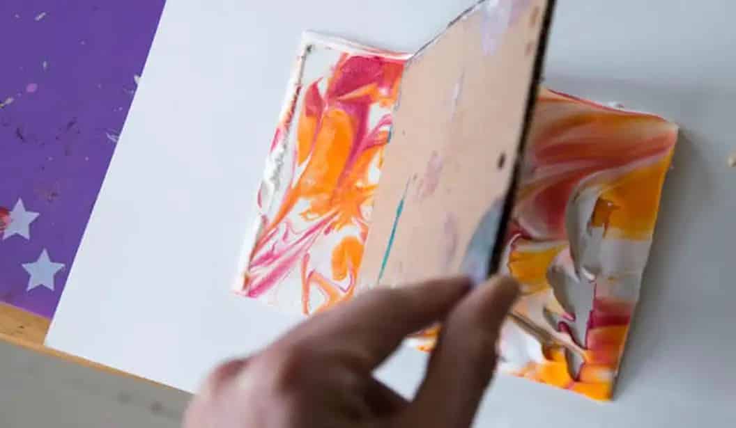 Shaving Cream Marble Art
