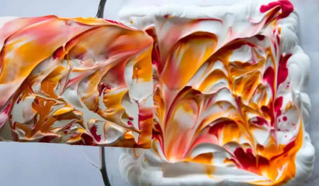 Shaving Cream Marble Art