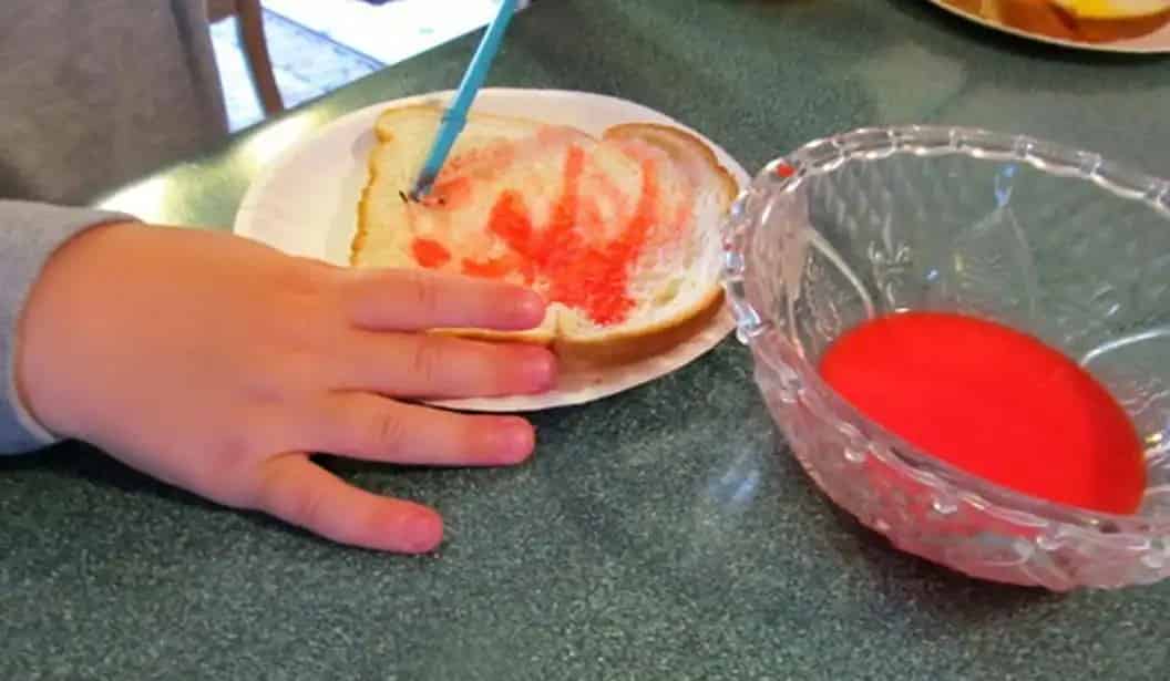 Rainbow Painted Toast